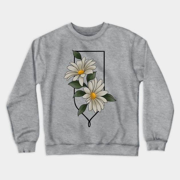 Daisies Crewneck Sweatshirt by Gekko and the Samurai 